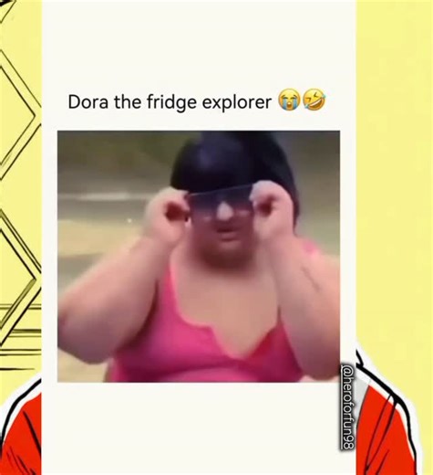 Hero for fun on Instagram: "The🤣🤣🤣🤣 internet has a wild habit of taking innocent childhood characters and turning them into exaggerated parodies. “Fat Dora” isn’t about the real Dora at all—it’s just meme culture doing what it does best: exaggeration for shock value and laughs. Same outfit, same map, same backpack… just dialed up to cartoon logic levels. The funny part? No matter how much the character changes, Dora still somehow asks, “Can you help me?” like nothing happened. It’s nostalgia