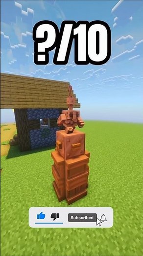 🟤🗿 Mini Copper Golem Statue in Minecraft! | #Shorts #minecraft #usa