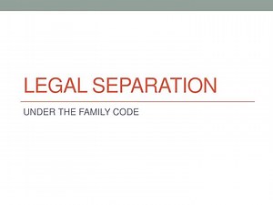 LEGAL SEPARATION - SlideServe