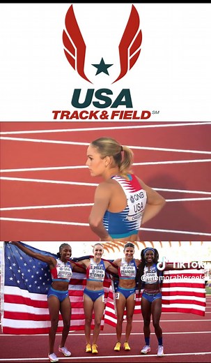 In 2022, the U.S. women’s 4x100-meter relay team, with Melissa Jefferson, Abby Steiner, Jenna Prandini, and Twanisha Terry, defeated the favored Jamaican team at the World Athletics Championships, finishing in 41.14 seconds to Jamaica’s 41.18. #trackandfield #usatrackandfield #relayrace #4x100relay #olympics #worldchampionship #usa #jamaica