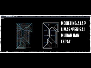 Pyramid / Shield Roof Modeling in Autocad Easy and Fast