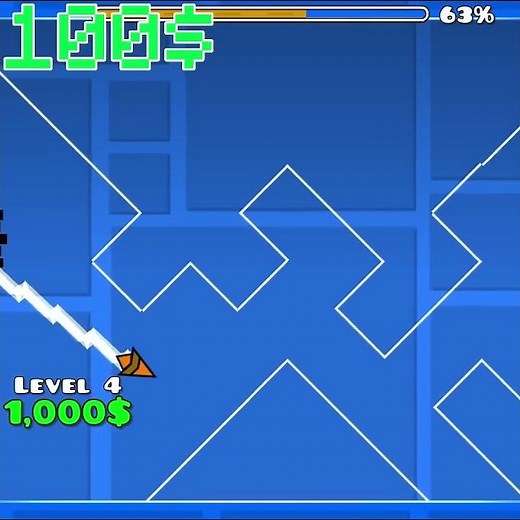 Increasing Difficulty Wave Challenge [Geometry Dash Short]