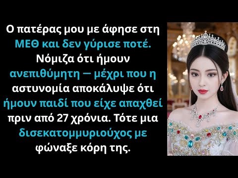 Ο πατέρας μου με άφησε στη ΜΕΘ — Ήμουν παιδί απαχθέν.