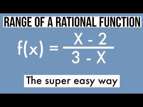 RANGE OF A RATIONAL FUNCTION WITH INTERVAL NOTATION