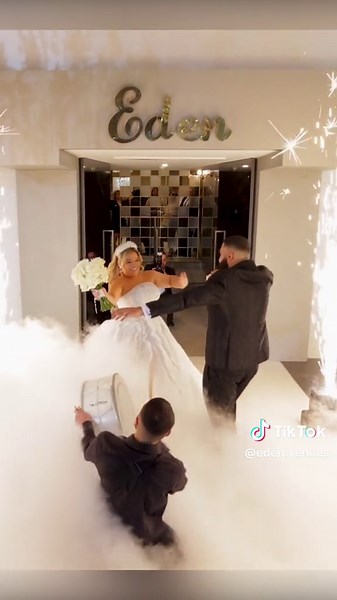 Their dream wedding, in our extraordinary setting. Create memories that will last a lifetime at Eden Venues✨🌟 Venue @edenvenues Fireworks / dry ice/Co2 jets @skylight.spark Videography & photography@rnweddings Entertainment@xtremeteamentertainment #sydneyweddingvenue #edenvenues #dreamwedding #fyp #weddinginspo #husbandwife #sydneywedding #drummer #lebanesedrummer #weddingtiktok