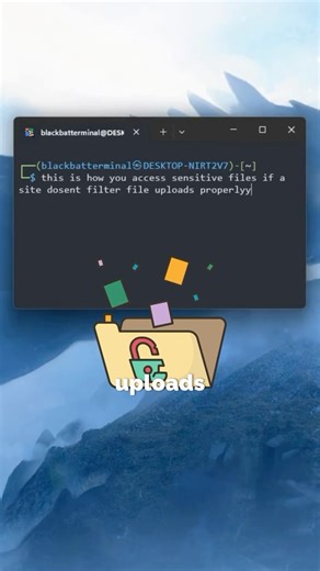 black bat terminal | cybersecurity on Instagram: "file upload vulnerability! remember to sanitise file types! . . . . . #cybersecurity #linux #cyber #information technology #hacker"