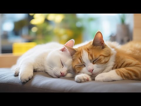 Musique de guérison 528 Hz pour les chats anxieux (avec ronronnements de chat) relaxante