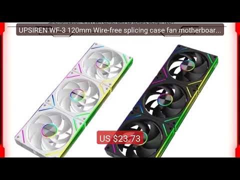 UPSIREN WF-3 120mm Wire-free splicing case fan motherboard ... — Top Pick 2026 | Unbeatable Price!