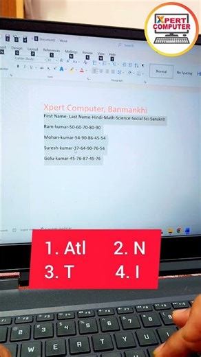 MS Word Magic Trick 😱 | 1 Second में Data को Table में बदलें! (100% Working) #xpertcomputer