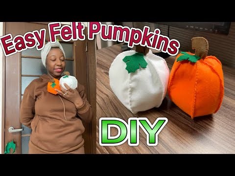 How to Sew Felt Pumpkins | Easy Fall DIY Craft