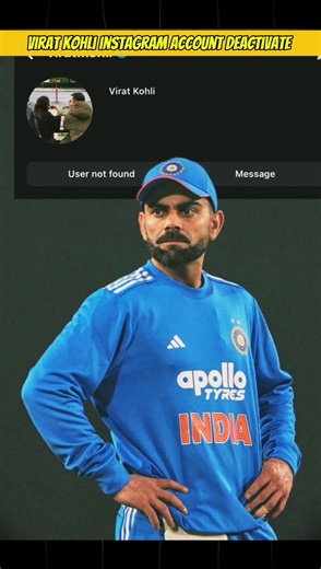 virat kohli ka instagram account deactivate ho gaya #shorts #cricket