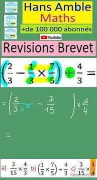 brevet des collèges 2023 DNB - Épreuve de Maths - entrainement QCM -