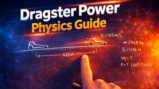 Dragster physics made easy: Work and power explained