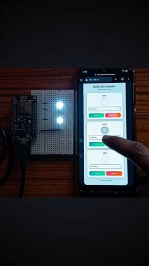Turn Your Phone into a Light Switch! 📱💡 ESP8266 IoT Project #shorts