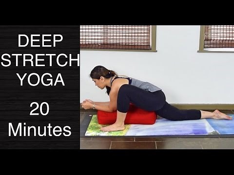 Deep Stretch and Restorative Yoga with a Bolster - 20 Minutes