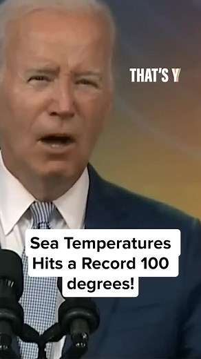 1.1K views · 49 reactions | Today's News | The sea temperature in Florida just hit a Record 100 degrees! The Earth's oceans are experiencing the hottest temperatures in modern history 掠☀️ For more news follow @ThatsYMedia  #ClimateChange #HeatWave #globalwarming #heatstroke #Summer | That's Y | Facebook