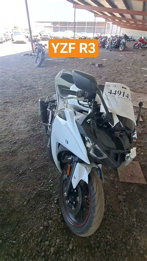 Yamaha YZF R3 at the auto auction. #motorcycle