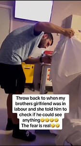 man reaction in delivery room😂😅#funny #husbandwife #dad #reaction #man #deliveryroom | UsFunniestvideo