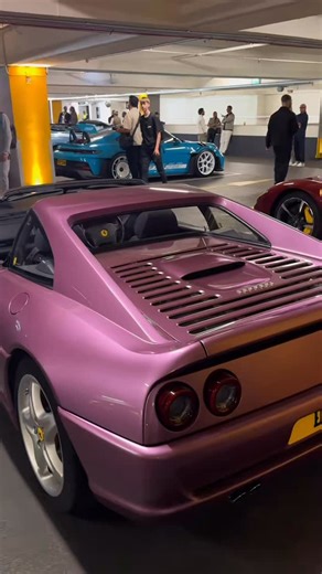 Grail Vision on Instagram: "Jamiroquai’s Purple Ferrari F355 GTS. The Ferrari F355 GTS, produced from 1994 to 1999, is one of Ferrari’s most celebrated modern classics. Featuring a removable targa-style roof panel, it offered the thrill of open air driving while retaining the sleek lines of the Berlinetta coupe. Powered by a 3.5 liter V8 producing around 375 horsepower, it combined raw performance with everyday usability, marking a shift toward more refined drivability in Ferrari’s lineup the F3