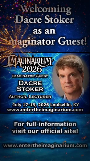 Major guest announcement! Imaginarium 2026 proudly welcomes international bestselling author and lecturer Dacre Stoker as an Imaginator Guest! Dacre is the great grand-nephew of Bram Stoker and the international bestselling co-author of Dracula the Un-Dead, the official Stoker family endorsed sequel to Dracula! He is also the co-author of Dracul, a prequel to Dracula, that was published by Putnam in North America, Penguin Random House in the UK, as well as publishers in numerous other countries,