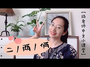 【二vs两vs俩】的区别｜“2”的中文怎么说｜中文基础语法｜Two in Chinese，Comparing "er" and "liang"