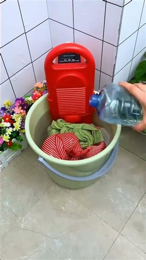 This portable bucket washing machine is a game changer!
