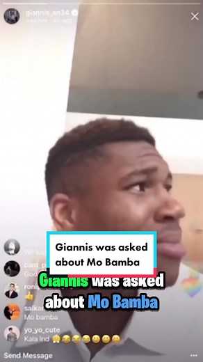 Giannis was asked about Mo Bamba #rap #hiphop #raptok #rapping #rappers #rapper #hiphopmusic #music #songs #song #album #albums #goat #funny #sad #happy