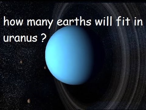 how many earths will fit in Uranus