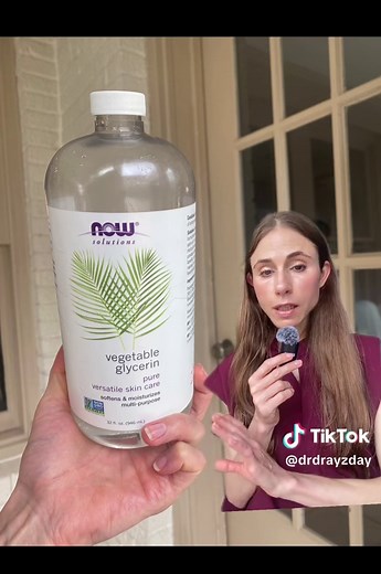 How to use glycerin on the skin. #glycerin #moisturizing #moisturizer #creatorsearchinsights #greenscreen