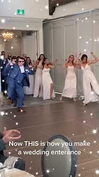 This is how to make a wedding entrance !