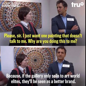 79K views · 449 reactions | Fine art can be tough to get, even for The Boy Who Lived. Re-watch Adam ruin fine art on truTV.com On Demand now! | Adam Ruins Everything | Facebook