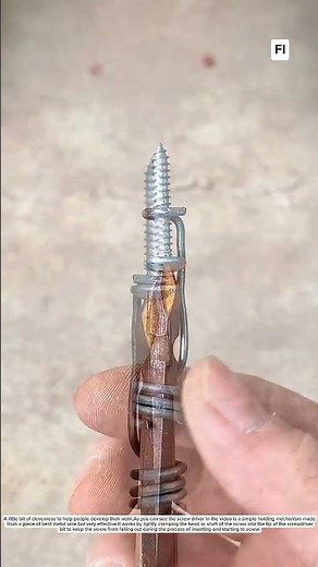 Simple design to prevent screws from falling