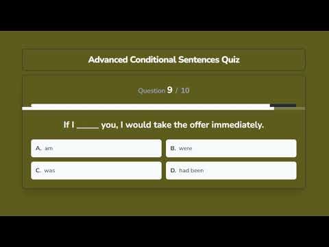 Advanced Conditional Sentences Quiz | English Grammar Challenge