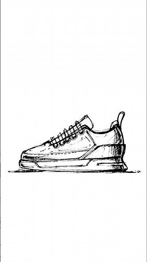 How to draw sneakers shoes