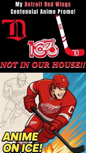 Storyboard vs Animation: My Detroit Anime-Style Hockey Ad! #shorts #storyboard #animation
