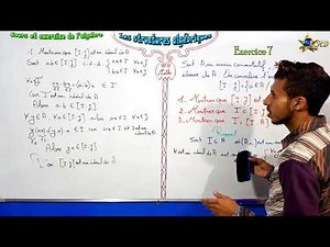 Exercices 7 dans les structures algébriques