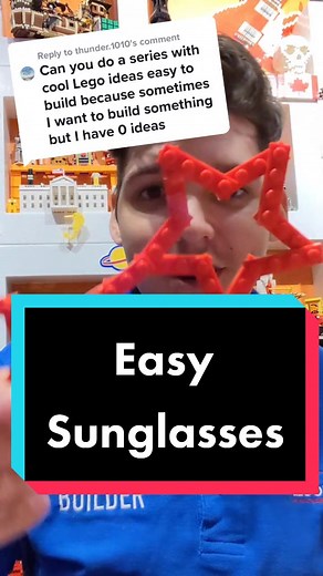 Reply to @thunder.1010 #fypシ #foryou #LEGO #easy #tutorial #sunglasses #xyzbca #legotiktok