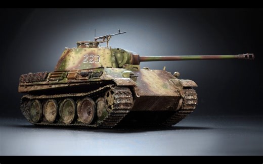 【模型】大佬拼装黄蜂1/72豹式坦克Panzerkampfwagen V Panther模型 | 作者：PLASMO - plastic models