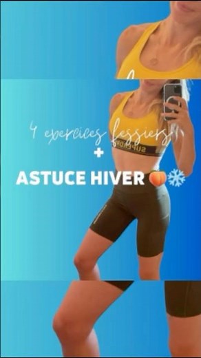 4 EXERCICES FESSIERS + ASTUCE HIVER 🍑❄️