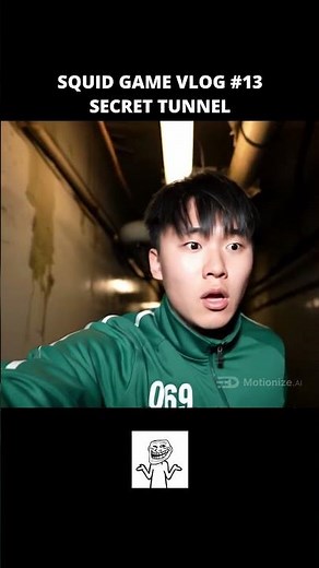 SQUID GAME VLOG #13 PLAYER 069 EXPLORES THE TUNNELS