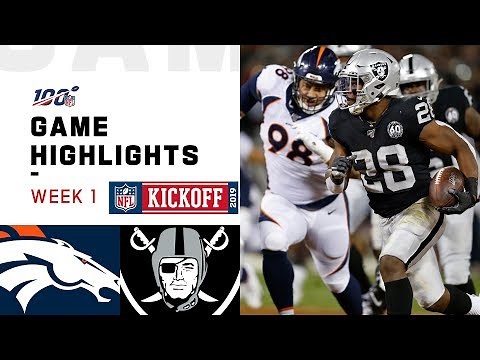 Broncos vs. Raiders Week 1 Highlights | NFL 2019