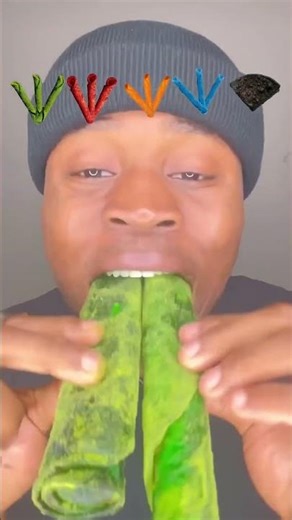 Green Taki food #snacks #takis #food #mukbang #takisfuego #épicé #spicy #stitch #stitchtricks