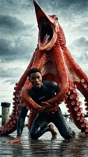 Giant octopus #octopus #man #shorts
