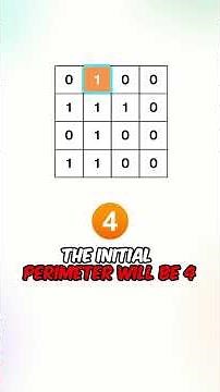 LeetCode 463, "Island Perimeter"