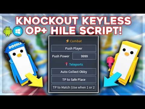 [OP KEYLESS] Knockout Script | Push Player, Auto Win, Auto Farm, Anti Slip, Anti Knock | Pastebin