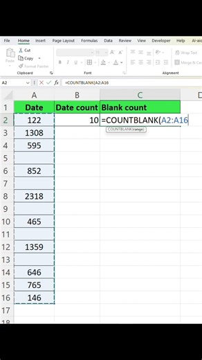 excel me blank cell ko kaise count kare #vlookup