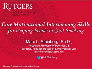Core Motivational Interviewing Skills for Helping People to Quit Smoking