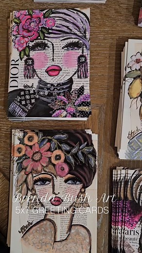 You guys!!!! I have 5x7 blank greeting cards that are beautiful quality and suitable for framing! I'll be adding them to my website for tomorrow morning🩷 $6 each with a minimum purchase of 4 | Brenda Bush Art