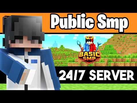 BASIC SMP DAY-3 YOU CAN JOIN STREAM LIVE 🔴 | Minecraft Survival |