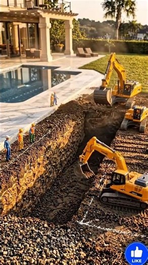 Tiny Workers Built the Most Luxurious Swimming Pool Ever! 🏊✨